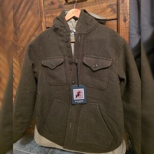 NWT Filson Snohomish Reversible Olive Green Jacket Coat Size Small